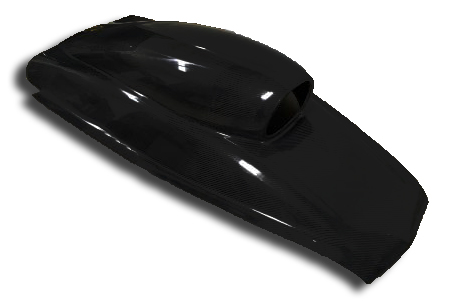 Cowl induction hood scoop 5/" tall X 33/" long